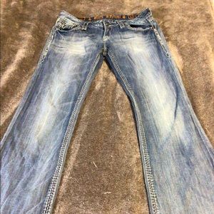 ROCK REVIVAL VIVIAN BOOT CUT DENIM JEANS WOMENS size 31